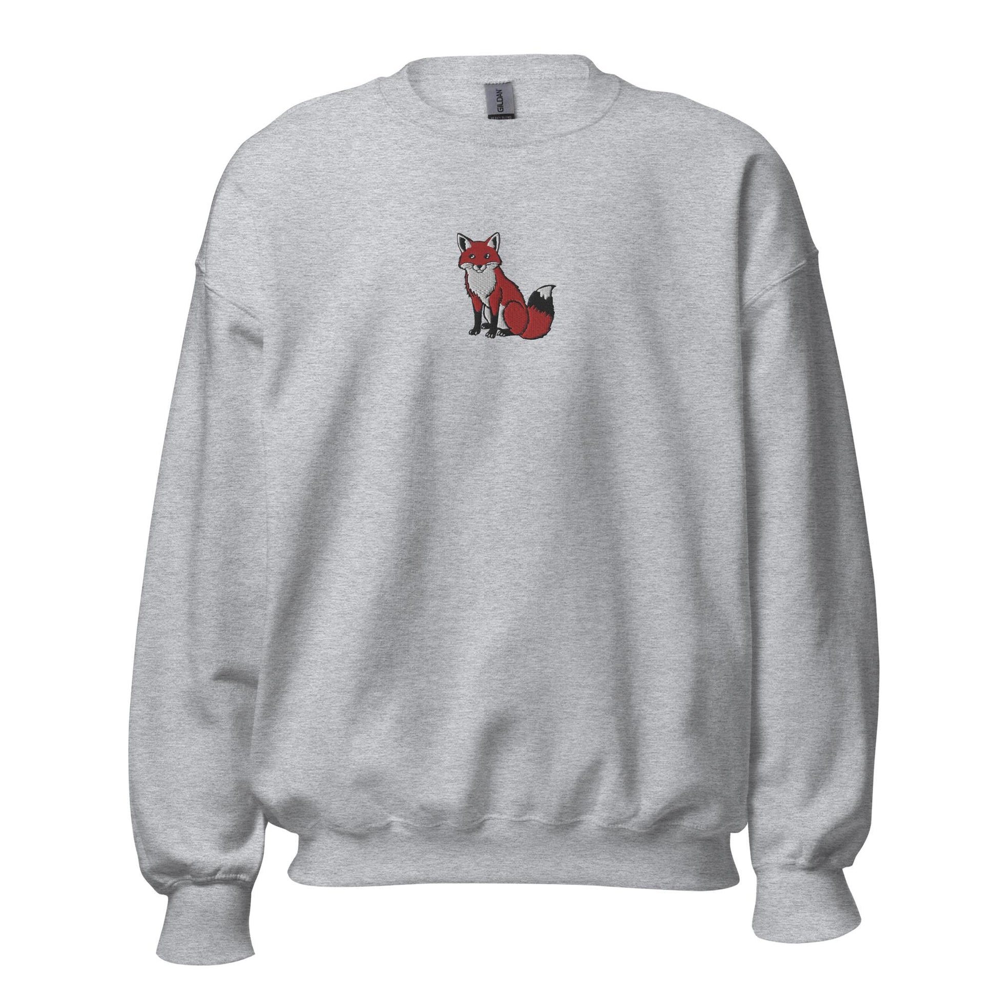 Fox Embroidered Unisex Sweatshirt