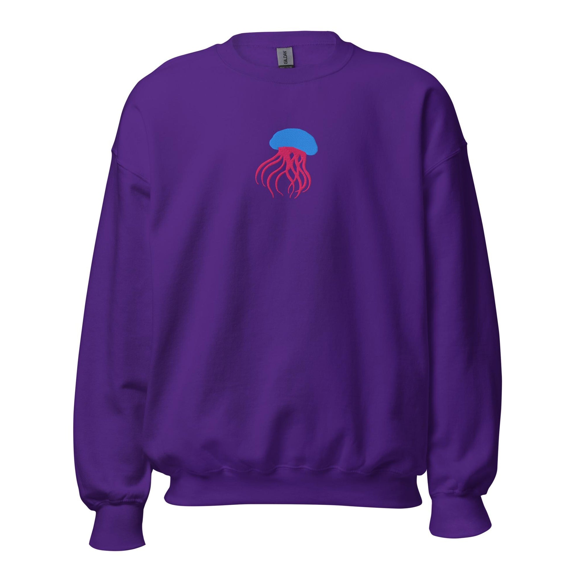 Jelly Fish Embroidered Unisex Sweatshirt